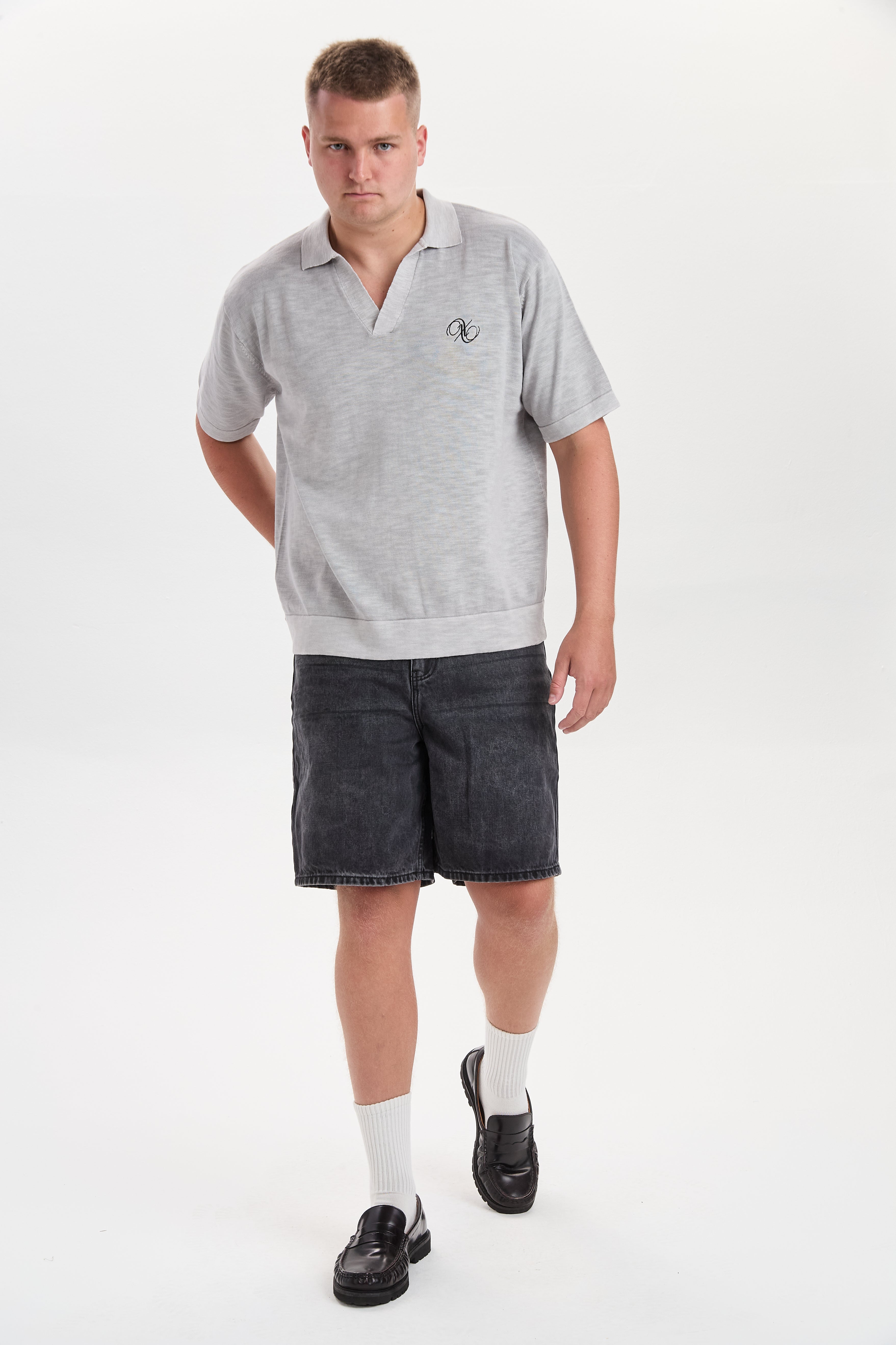 DXHektor Relaxed Denim Shorts Black