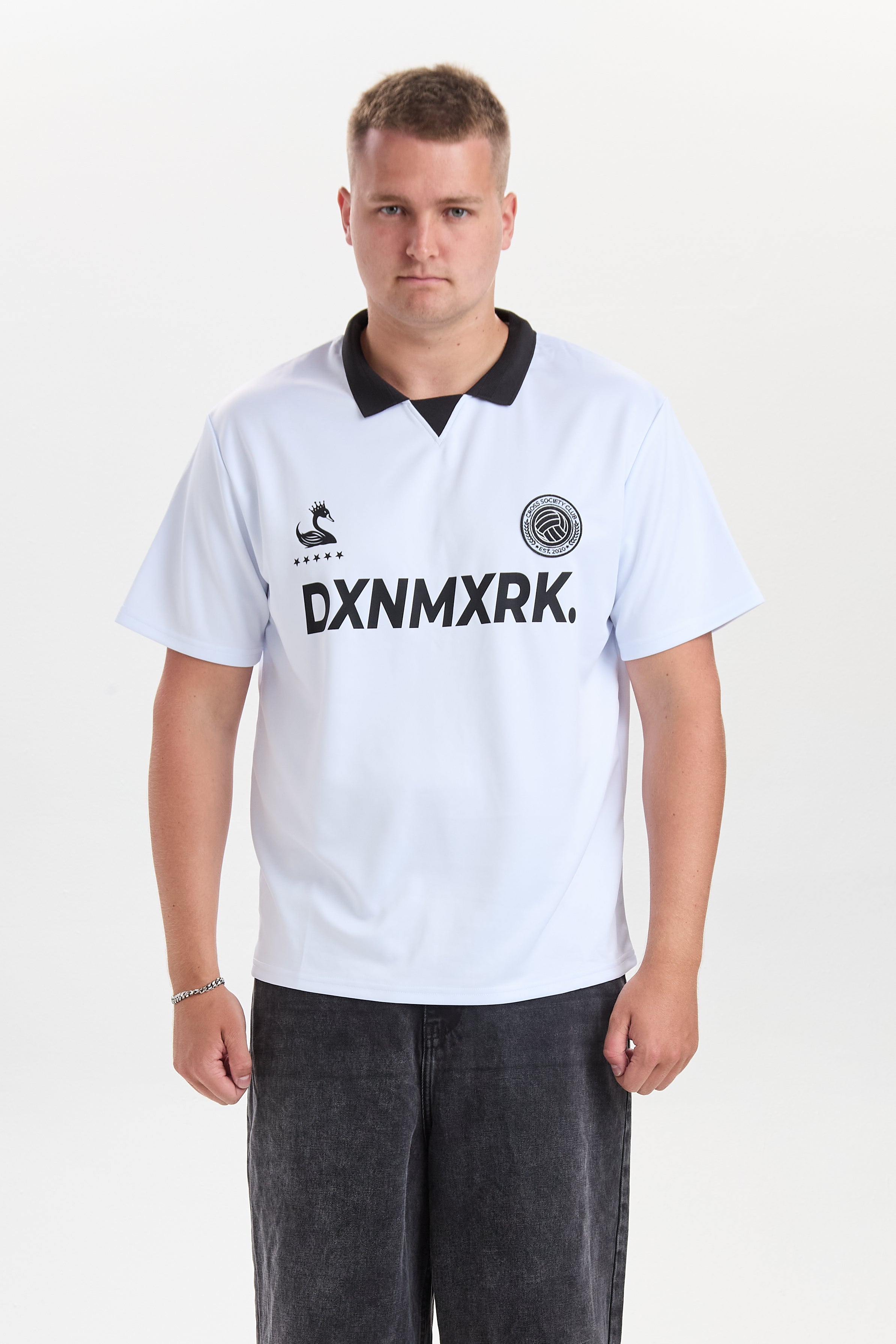 DXSoccer White Football Jersey